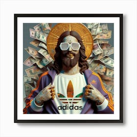 Jesus With Money Art Print