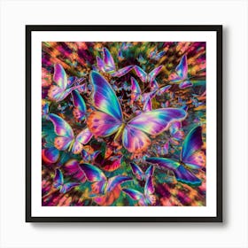 Psy butterfly 1 Art Print