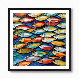 School Of Fish Art Print