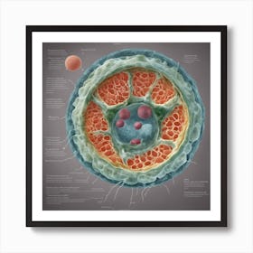358848 A High Resolution Image Of An Animal Cell With All Xl 1024 V1 0 Art Print
