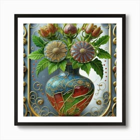 Vase Unique And Rare Decorative Antique 17 Art Print