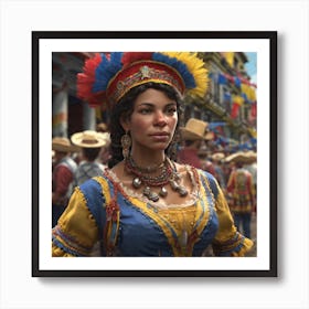 Colombian Festivities Trending On Artstation Sharp Focus Studio Photo Intricate Details Highly (34) Art Print