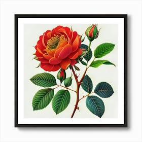 Rose Of St Augustine Art Print