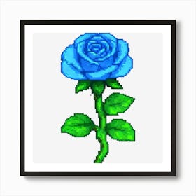 Blue Rose 1 Art Print