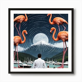 Flamingos Poster