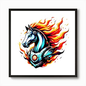 Creative Horse Beauty Illustration Nr 118 Art Print