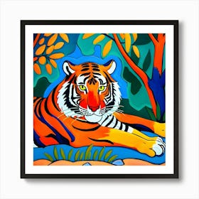 Tiger In The Jungle Art Print