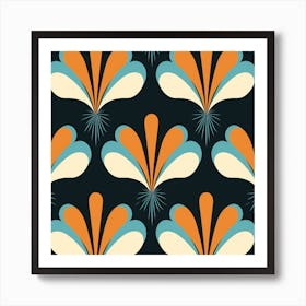 Abstract Floral Pattern 16 Art Print