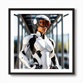 Building A Strong Futuristic Suit Like The One In The Image Requires A Significant Amount Of Expertise, Resources, And Time 12 Art Print