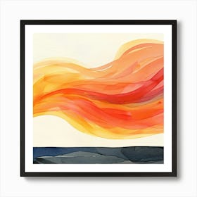 Fire In The Sky 2 Art Print