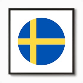 Swedish Flag Art Print