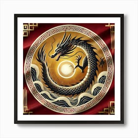 A Flag Representing The Shenlong Sovereignty, Feat 1 Art Print