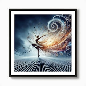 Abstract Dancer Art Print