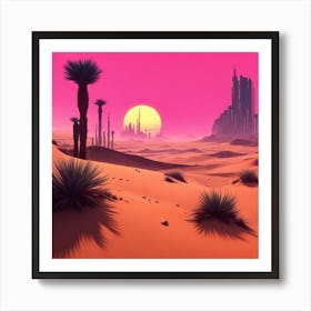 Desert Landscape Art Print