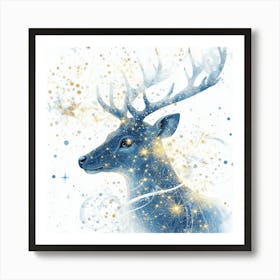 Reindeer Canvas Print Art Print