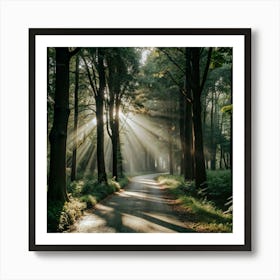 Road In The Woods Art Print