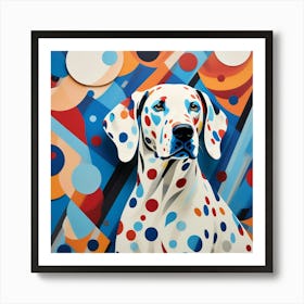 Abstract modernist Dalmatian Art Print