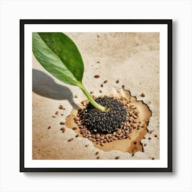 Seed Sprouting Art Print