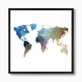 World Map Art Print