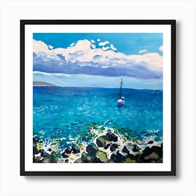 Rocky Shores Square Art Print