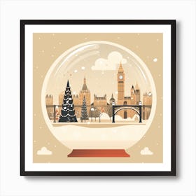 London United Kingdom 3 Snowglobe Art Print