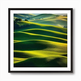 Green Hills 8 Art Print