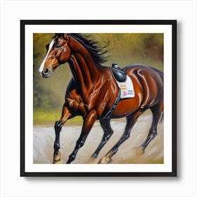 Horse Running Art Print