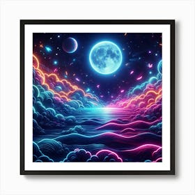 Psychedelic Wallpaper Art Print