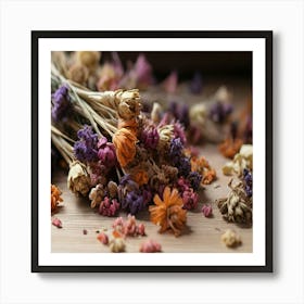 Dried Flowers Art Print