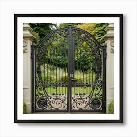 Wrought Iron Gate 4 Affiche