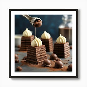 Chocolate Desserts Art Print