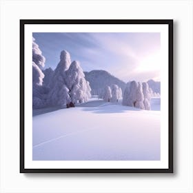 Snowy Landscape 2 Art Print