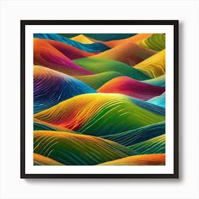 Colorful Landscape 6 Art Print