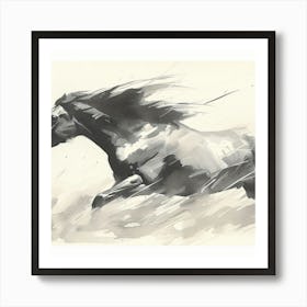 Chinese Horse Art Print