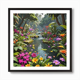 Tropical Garden Art Print