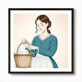 Laundry Basket Art Print