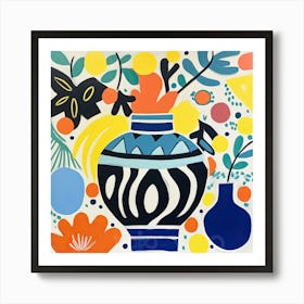 Floral Vase 2 The Matisse Inspired Art Collection Art Print