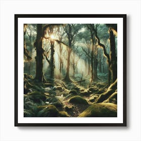 Mossy Forest 1 Art Print