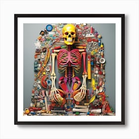 Skeleton Of A Skeleton Art Print