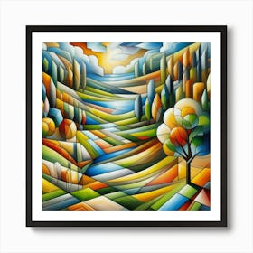 Landscape Painting 6 Art Print