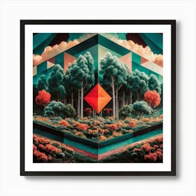 'The Forest' abstract  Art Print