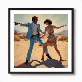 Dance In The Desert Art print Art Print