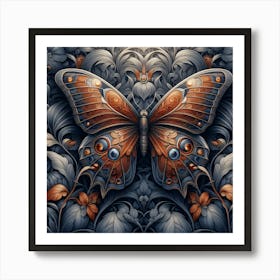 Rusty Butterfly Art Print