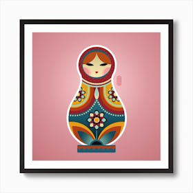 Russian Matryoshka Doll Art Print