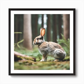 Rabbit In The Forest 131 Art Print