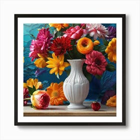 Vase Of Flowers 5 Art Print