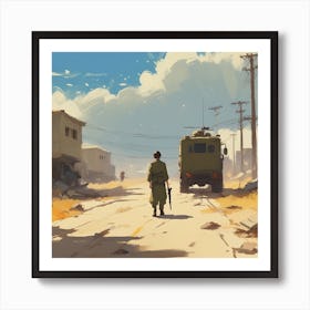 Israeli Soldier Art Print