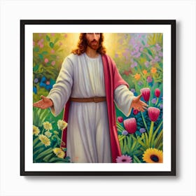Jesus In The Garden 4 Art Print