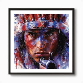 Indian Warrior 2 Art Print