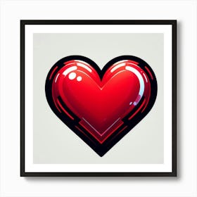 Heart - Heart Stock Videos & Royalty-Free Footage 1 Art Print